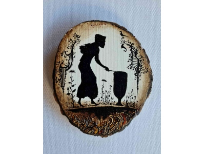 Pictura pe lemn - Vraja 12.5 x 10.5