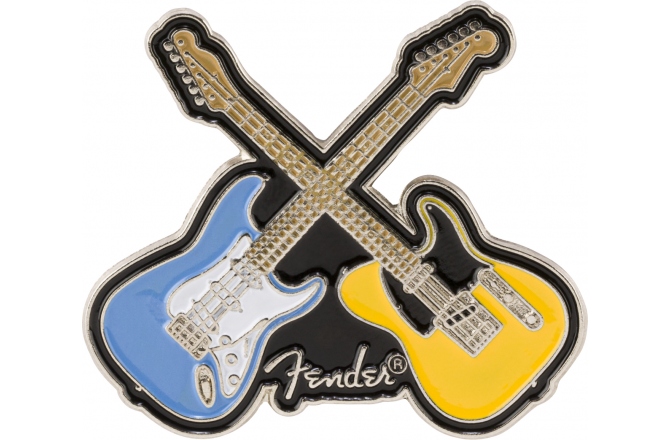 Pin Fender Crossed Guitars Enamel Pin Multi-Color