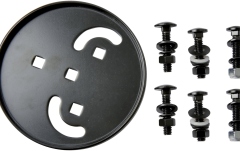 Placa centrala Latin Percussion Center plate - LP638 Futurelite Conga Basket Stand negru (powder coated)