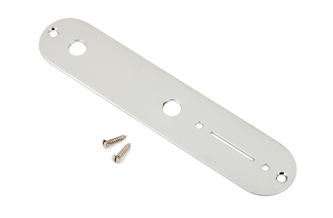 Placă de Control pentru Telecaster Fender Vintage Telecaster Control Plate 2-Hole (Chrome)