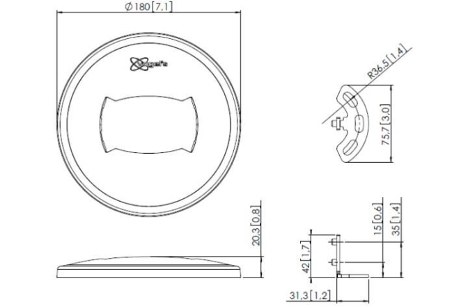 Placa de prindere pentru podea  Vogels PFA9103