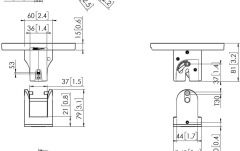 Placa de tavan Connect-it  Vogels PUC 1045, cu inclinare si rotire, max.40 kg