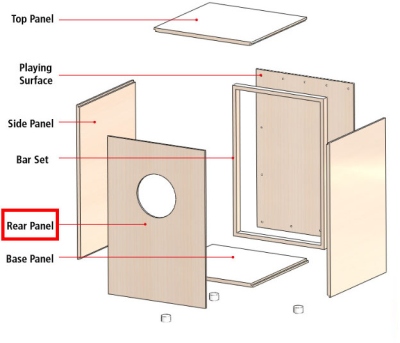 Meinl Placă dorsală Cajon back board - for MYO-CAJ