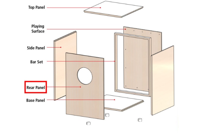 Placă dorsală Cajon Meinl back board - for MYO-CAJ