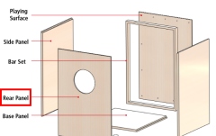 Placă dorsală Cajon Meinl back board - for MYO-CAJ