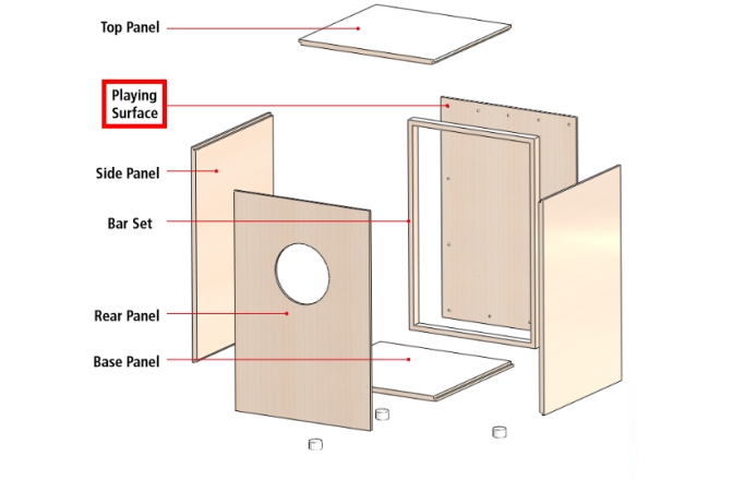 Placă frontală Cajon Meinl frontpanel - for MYO-CAJ