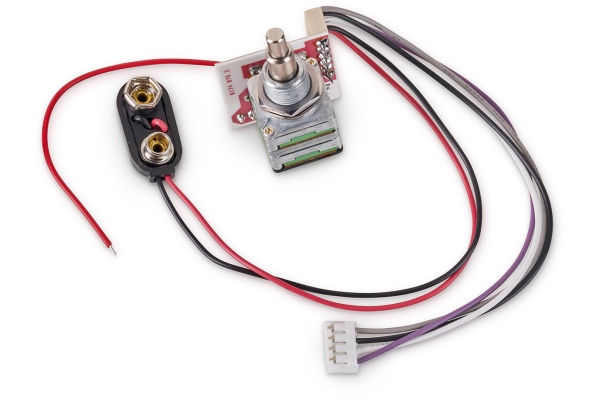 2-Way Electronics, for Active Pickups, Bass / Treble Stacked only, Lefthand 2-Way Electronics, for Active Pickups, Bass / Treble Stacked only, Lefthand