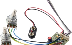 Placă preamplificator e-bass MEC Pickups  2-Way Electronics, for Passive Pickups, Bass / Treble Controls only, Lefthand