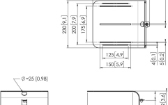 Platforma camera videoconferinta  Vogels RISE A141 pentru ascensoare de afisaj motorizate RISE, max. 4kg
