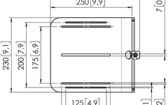 Platforma camera videoconferinta  Vogels RISE A141 pentru ascensoare de afisaj motorizate RISE, max. 4kg