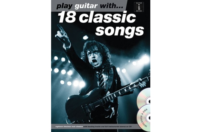 No brand PLAY GUITAR WITH 18 CLASSIC SONGS GTR BOOK/2CD