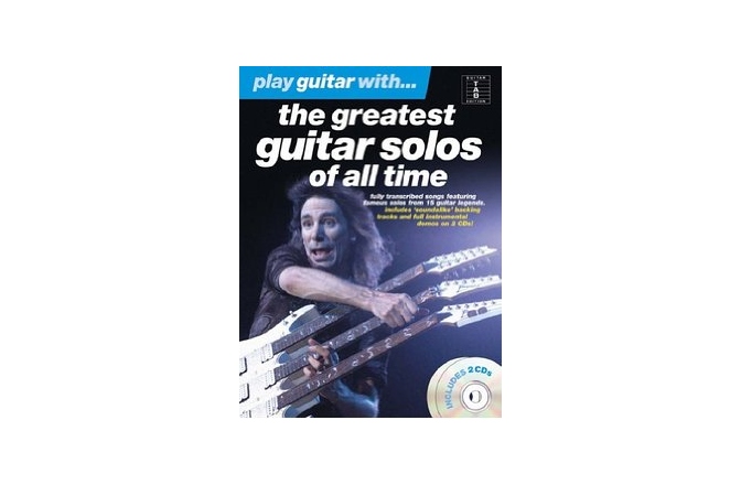 No brand PLAY GUITAR WITH THE GREATEST GUITAR SOLOS OF ALL TIME GTR TAB BK/2CDS