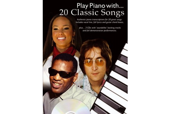 PLAY PIANO WITH 20 CLASSIC SONGS PIANO VOCAL GUITAR BOOK/3CDS
