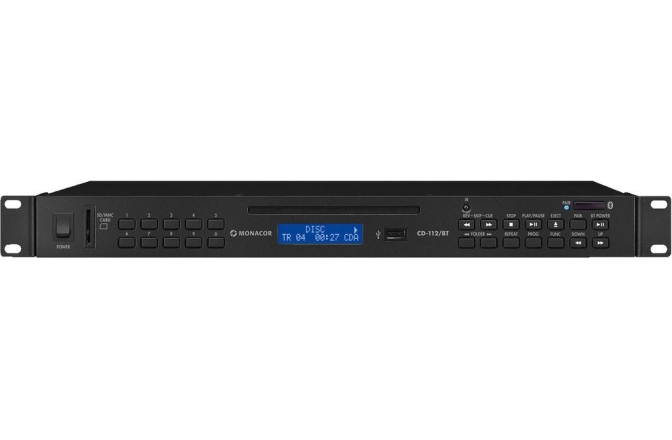 Player CD/USB/SD/MP3 Monacor CD-112/BT
