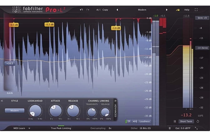 Plugin Limiter FabFilter Pro-L 2 Limiter Plugin (Download)