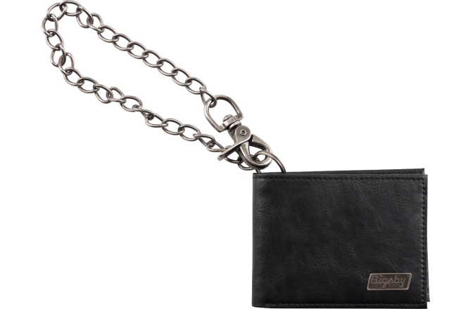 Portofel Bigsby Limited Edition Leather Wallet with Chain Black