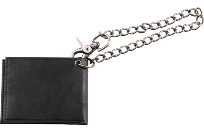 Portofel Bigsby Limited Edition Leather Wallet with Chain Black