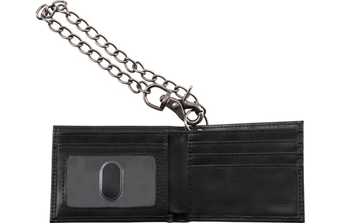 Portofel Bigsby Limited Edition Leather Wallet with Chain Black