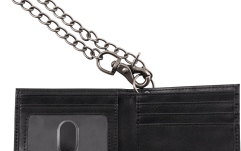 Portofel Chauvet Charvel Limited Edition Leather Wallet with Chain Black