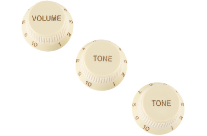 Potențiometre Fender Stratocaster Soft Touch Knobs Aged White