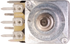 Potențiometru chitară MEC Pickups  Mono + Stereo Stacked Potentiometer, B500K / (05A220K / 05C220K)/cc, Push/Pull