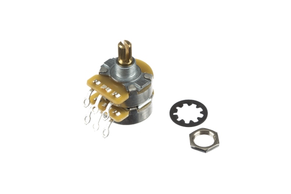 Dual 500K/250K Split Shaft Potentiometer