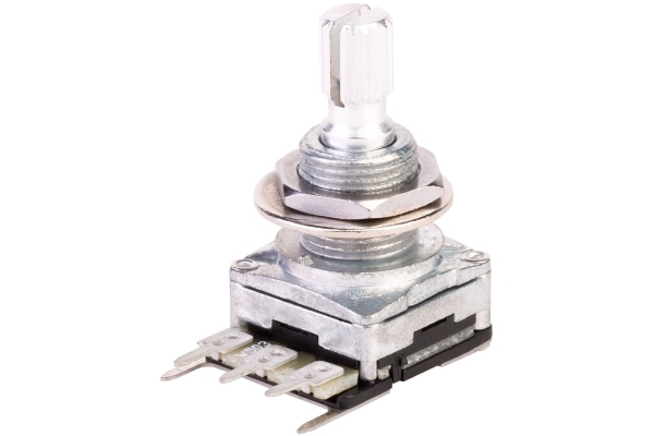 Mono Potentiometer, 4B50K/cc, Split Shaft Mono Potentiometer, 4B50K/cc, Split Shaft