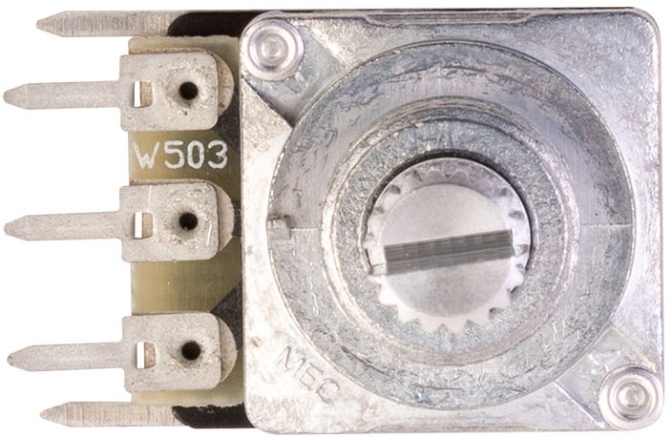 Potențiometru MEC Pickups  Mono Potentiometer, 4B50K/cc, Split Shaft