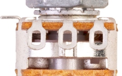 Potențiometru MEC Pickups  Mono Potentiometer, Push/Pull (On/On DPDT), A250K, Solid Shaft (6 mm)