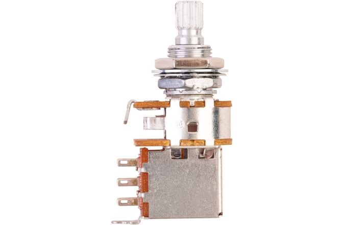 Potențiometru MEC Pickups  Mono Potentiometer, Push/Pull (On/On DPDT), A250K, Solid Shaft (6 mm)