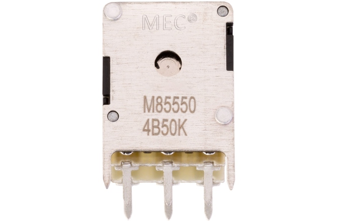 Potențiometru  MEC Pickups  Mono Stacked Potentiometer, (4B50K / 4B50K)/cc