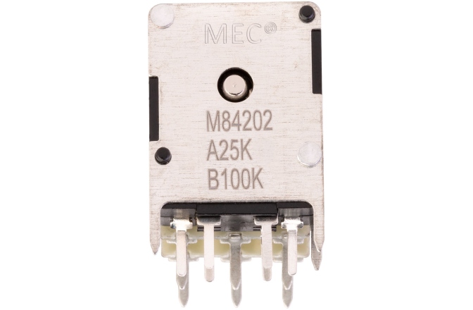 Potențiometru MEC Pickups  Mono Stacked Potentiometer, A25K / A100K, Push/Pull
