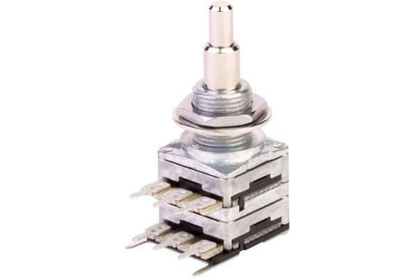 Mono Stacked Potentiometer, B100K/cc / A500K Mono Stacked Potentiometer, B100K/cc / A500K