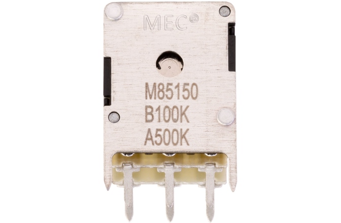 Potențiometru  MEC Pickups  Mono Stacked Potentiometer, B100K/cc / A500K
