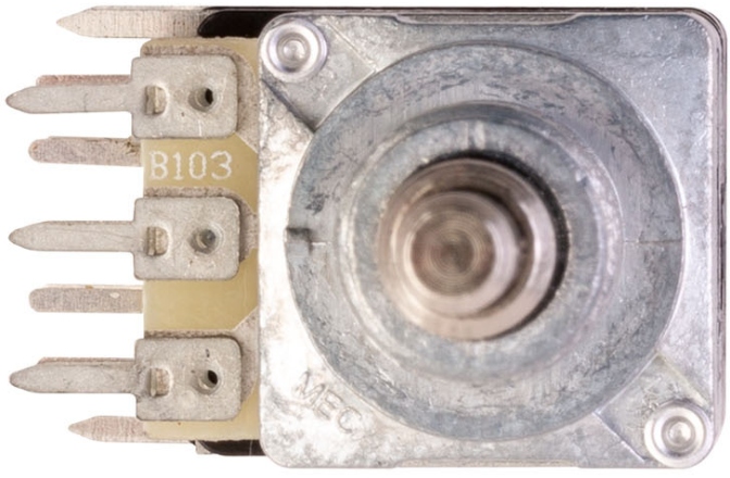 Potențiometru MEC Pickups  Mono Stacked Potentiometer, B10K/cc / B250K, Push/Pull