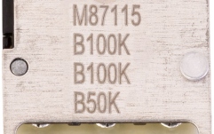 Potențiometru  MEC Pickups  Stereo + Mono Stacked Potentiometer, (B100K / B100K), B50K/cc