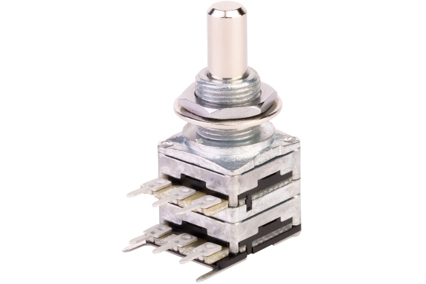 Stereo Potentiometer, B100K / B100K Stereo Potentiometer, B100K / B100K