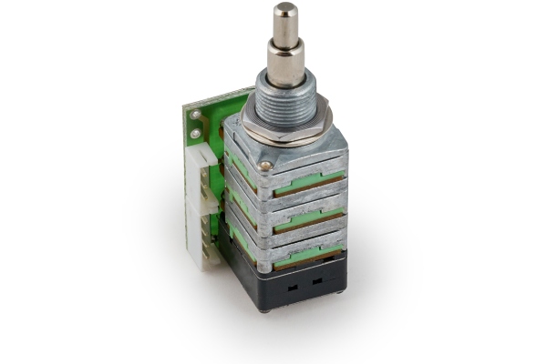 Volume / Balance Push/Pull Poti Module for Passive Pickups - Vol (B500K) + Bal (05C&05A 220K), R4 Connector  Volume / Balance Push/Pull Poti Module for Passive Pickups - Vol (B500K) + Bal (05C&05A 220K), R4 Connector