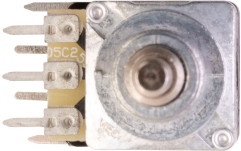 Potenţiometru MEC Pickups  Mono + Stereo Stacked Potentiometer, B500K / (05A25K / 05C25K)/cc, Push/Pull