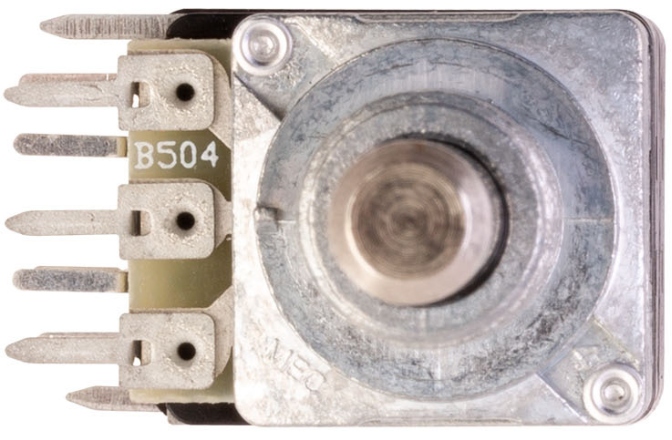 Potenţiometru MEC Pickups  Mono Potentiometer, B500K, Push/Pull (4PDT)