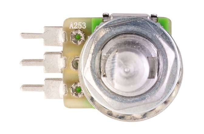 Potenţiometru MEC Pickups  Mono Stacked Potentiometer, A25K / A25K, concentric Solid Shaft