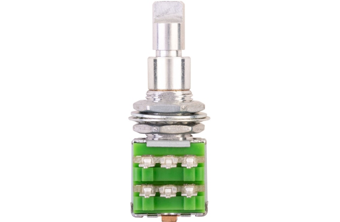 Potenţiometru MEC Pickups  Mono Stacked Potentiometer, A25K / A25K, concentric Solid Shaft