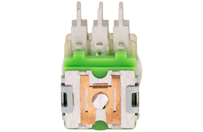 Potenţiometru MEC Pickups  Mono Stacked Potentiometer, A25K / A25K, concentric Solid Shaft