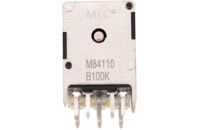 Potenţiometru MEC Pickups  Mono Stacked Potentiometer, B100K/cc / B100K/cc, Push/Pull