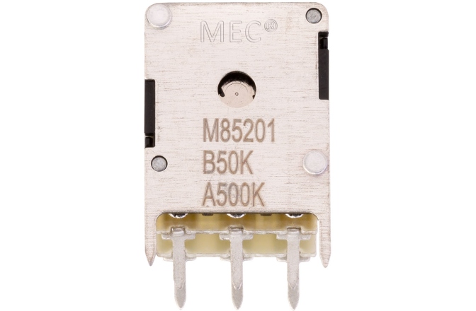 Potenţiometru MEC Pickups  Mono Stacked Potentiometer, B50K/cc / A500K