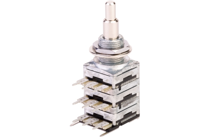Potenţiometru MEC Pickups  Stereo + Mono Stacked Potentiometer, (05C220K / 05A220K) / B100K