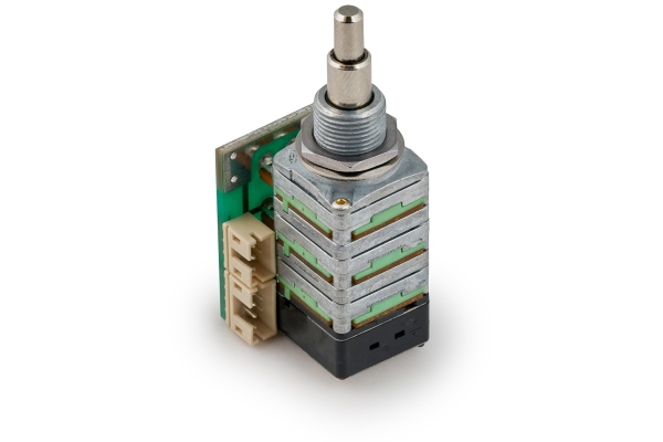 Volume / Balance Push/Pull Poti Module for Active Pickups - Vol (B500K) + Bal (05C&05A 25K), R5 Connector  Volume / Balance Push/Pull Poti Module for Active Pickups - Vol (B500K) + Bal (05C&05A 25K), R5 Connector