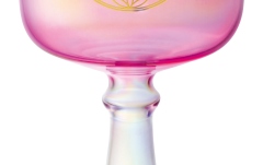 Potire de meditație Meinl Crystal Singing Chalice, 6"/15 cm, Note F4, Pink, Heart Chakra, Flower of Life