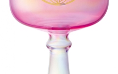 Potire de meditație Meinl Crystal Singing Chalice, 6"/15 cm, Note F4, Pink, Heart Chakra, Flower of Life