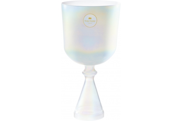 Crystal Singing Chalice, 6.75"/17 cm, Note C4, Creamy, Root Chakra